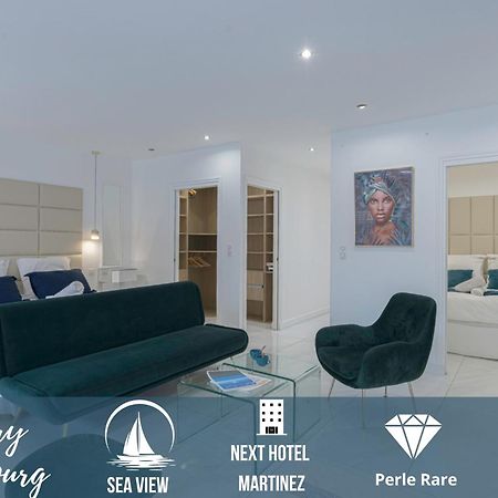 Luxury Maubourg - Vue Mer - Croisette 50M Plage - Clim - Terrasse Cannes Eksteriør bilde