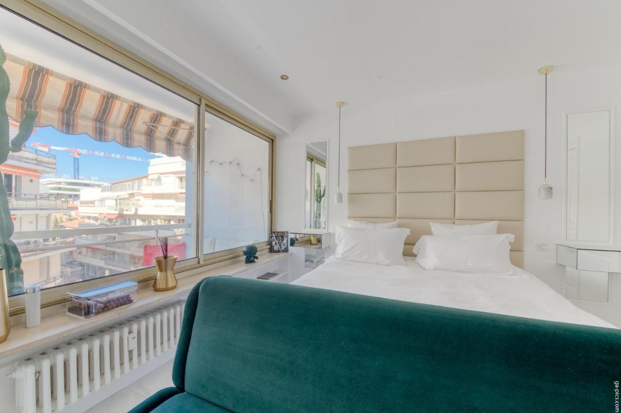 Luxury Maubourg - Vue Mer - Croisette 50M Plage - Clim - Terrasse Cannes Eksteriør bilde
