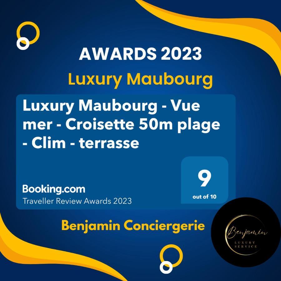 Luxury Maubourg - Vue Mer - Croisette 50M Plage - Clim - Terrasse Cannes Eksteriør bilde
